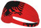Phayah Elastisches Sport-Stirnband mit albanischer Flagge, absorbiert Schweiß schnell, geeignet für Indoor- und Outdoor-Sportarten wie Yoga und Laufen