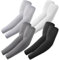 fuinloth 4 Paare Gaming Arm Sleeves, Arm Stulpen Armschoner für Damen/Herren, Volleyball Basketball Sport Ärmel Schwarz+Dunkel Grau+Hell Grau+Weiß