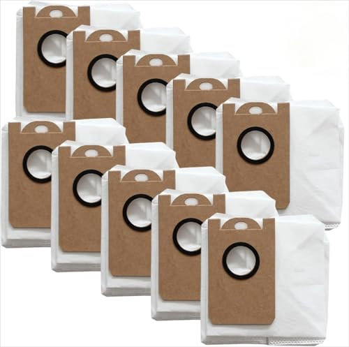 YUETTYY 4/10 Stück Ersatz-Staubsaugerbeutel, Kehrmaschinen-Staubbeutel für Bobsweep Dustin und Orb-i Roboter-Staubsaugerbeutel, Zubehör, 3,5 l Lagen-Kapazität, Staubbeutel (10 Stück)