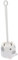 CONGARTENO Cleaning Supplies Soft Bristles Toilet Brush with Holder Rim for Bathroom Office Hotel Anti Handle Gray
