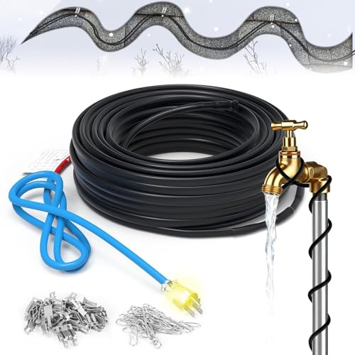 TOPDURE TDSF1-K 150FT Self-Regulating Heating Cable, 5W/ft