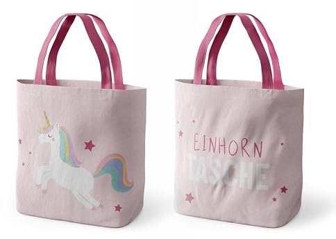 Rungassi Kinder Shopper Tasche Einkaufstasche (Einhorn - rosa - 397331)
