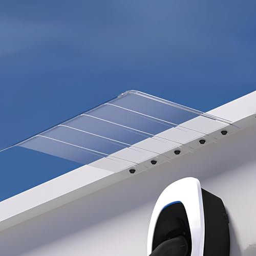 Terrassenüberdachung für den Außenbereich, transparente Polycarbonatplatte, Regenschutz, Sonnenschutz, Abdeckung für Haustür, Fenster, dickes Design für Sonnen- und Schneeschutz