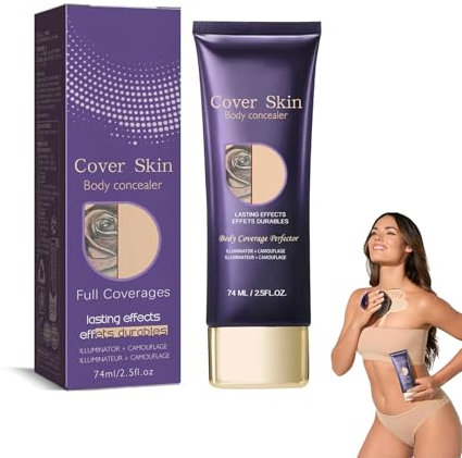Body Coverage Perfector 1 Stück Körper Make Up Wasserfest Concealer Bein Tattoo Abdeckung Creme Langanhaltend CC Cream Waterproof All Over Complexion Skin Tint Lotion Abdeckcreme Ohne Übertragung