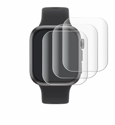 Savvies 4 Stück Full-Screen Schutzfolie für Huawei Watch Fit 4 Full-Cover Displayschutz-Folie mit Installationshilfe [3D Curved, Transparent]