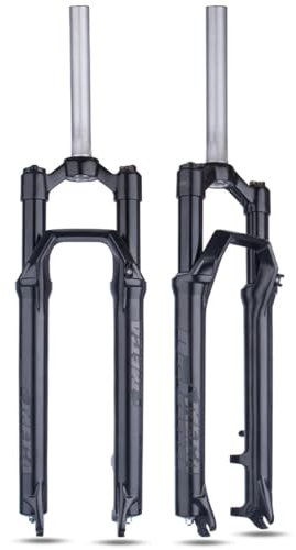 AADDFDD Fourche à Suspension pour VTT 27,5/29 Pouces, Verrouillage Manuel, Ressort à Huile, Fourche Avant mécanique pour VTT, Pivot Droit 1-1/8, débattement 100 mm, 100 x 9 mm, QR