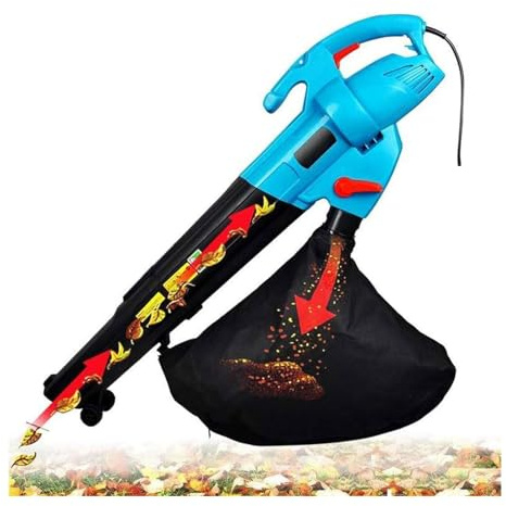 Blowers Cordless Leaf Blower Garden Vacuum and Shredder with 45L Collection Bag,15:1 Shredding Ratio, Air Leaf/Dust/Sand/Snow/Lawn Blower