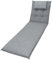 Doppler 8 cm Luxus Rollliegenauflage mit Kopfkissen 6994, grau strukturiert, Made IN Europe
