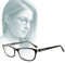 Edison & King Fröhlich Feminine Lesebrille Joy (Schwarz, +2,50 dpt)