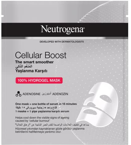Neutrogena Hydrogel-Masken, 3 Masken für Hautpflege Anti-Aging und Kontur der Augen, reinigend, pflegend, beruhigend