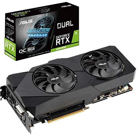 ASUS Dual GeForce RTX 2060 Super EVO OC Edition 8GB GDDR6 - Tarjeta gráfica (Ventiladores Axial-Tech, Tecnología Auto-Extreme, Estructura Reforzada, GPU Tweak II)