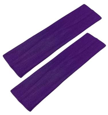 5 cm breite Haarbänder, einfarbig, Stretch, Kylie, Stirnband, Bandeau, Unisex (lila)