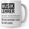 Musiklehrer Tasse, Geschenk für Musik Lehrer, Kaffeetasse Geschenkidee Lehrer, Kaffeebecher Lehramt Schule Musik Unterricht Witz