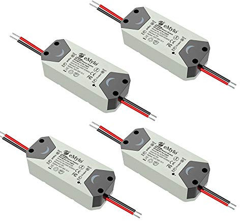 eMylo Smart ZigBee Lichtschalter Drahtloses ZigBee Relaismodul Fernbedienungsschalter Home Automation Timer Sprachsteuerung Kompatibel mit Alexa/Echo/Google Home für iPhone Android App 4 Pack