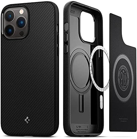 Spigen Mag Armor MagFit Case Compatible with iPhone 13 Pro Max - Matte Black