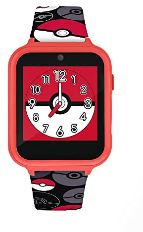 Pokémon POK4230 Montre Intelligente, Noir/Rouge/Blanc