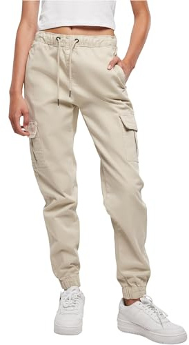 Urban Classics Damen Ladies Faux Leather Cargo Pants