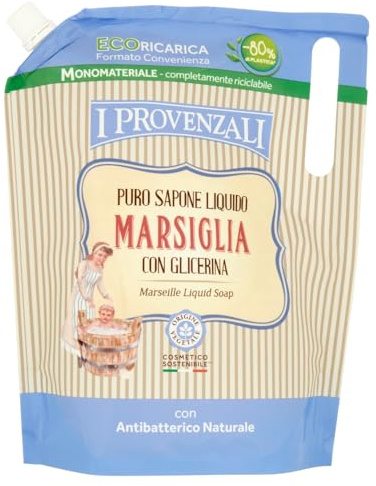 I Provenzali | Ecoricarica Sapone Marsiglia Liquido, 750 ml | 0