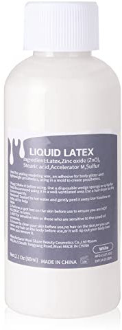 Mysense SFX Peinture pour le visage et le corps en latex 60 ml, maquillage professionnel pour rides subtiles effets spéciaux