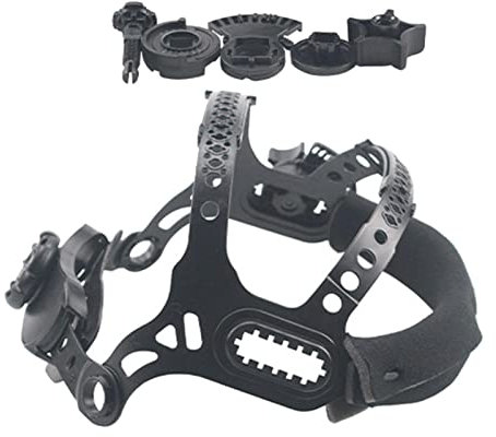 Colcolo Schweißhelm mit quadratischem Loch, Stirnband, verdickter Schwamm, verschleißfester Kopfbügel für Schweißhelme, Ersatzteile, Doppelspitze