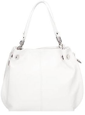Gave Lux Schultertasche Damen Leder GLX22330523FBG Weiß