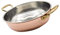 CREARTISTIC Sartén de cobre estañado con 2 asas de latón de 4 cm, 26 x 7 cm, 2,8 l, para servir en la mesa, tamaño pequeño y grande, 100 % hecha a mano en Italia
