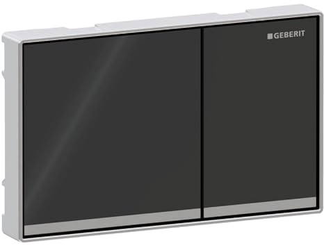 Geberit Omega60 Betätigungsplatte, für 2-Mengen-Spülung, flächenbündig, eckig, 115.081.JK.1, Farbe: Lava