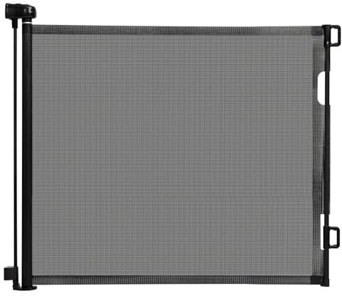 HollyHOME Treppenschutzgitter Automatische Verriegelung, 0-180cm Extra Breit, Einhändige Bedienung, Sicherheitsgitter für Babys und Haustiere, Innen & Außen, Schwarz