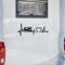 Kit 1 Adesivo stickers camper BATTITO CARDIACO CUORE PASSIONE caravan roulotte decal scegli colore cod.1839 (070 NERO, cm 55 x 23)
