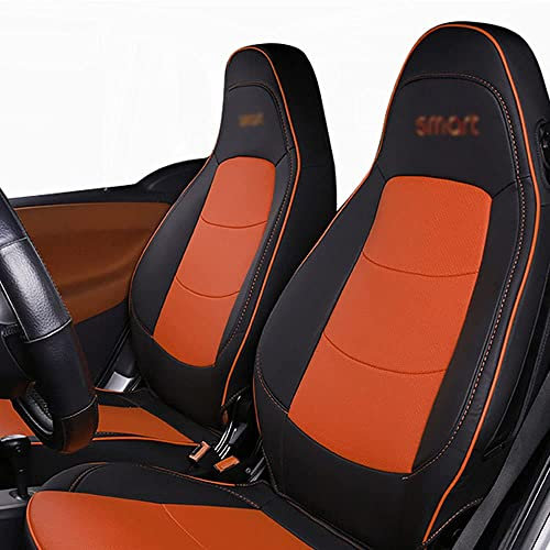 HEYCE Auto Voll Wickeln Sitzbezug Leder Dekoration für Smart 451 450 Fortwo Vier Jahreszeiten Atmungsaktiv Nicht Bewegt Sitzkissen Auto Styling,B