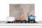KitchenYeah© Antisalpicaduras Cocina 70x50 cm Protector Salpicaduras Pared Chapa Aluminio Kitchen Panel Vitrocerámica Accesorios Salpicadero Decoración Azulejos - Vintage - Marrón - Antiguo