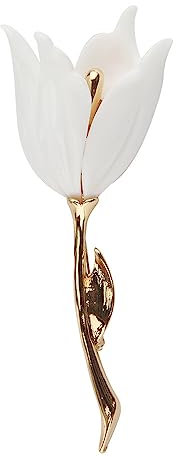 Broche en forme de fleur de magnolia blanche pour femmes et filles, épinglettes florales pour corsage, bouquet, écharpe, épingles pour vêtements, accessoires de décoration, Noël, anniversaire, bijoux