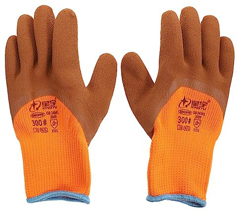 ORFOFE 1 Paar Anti-biss-handschuhe Bisshandschuh Katze Katzenhandschuhe Für Die Fellpflege Fahrradzubehör Trainingshandschuhe Für Haustiere Hund Handschutz Kind Goldener Bär Polyester