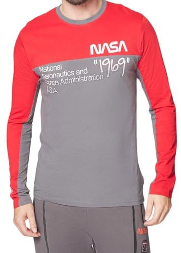 NASA Men's Gns4446 Ts S2-m T-Shirt, Red, M
