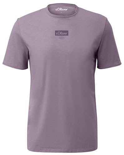 s.Oliver 2150054 T-Shirt con Logo Stampato, 4084 Rosa, L Uomo