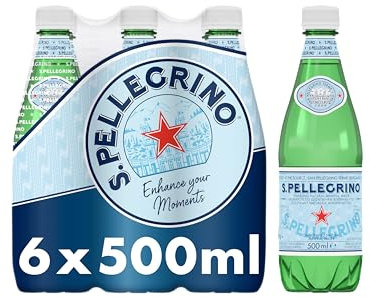 San Pellegrino Sparkling Natural Mineral Water, 6x500 ml