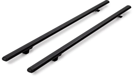 Dachträger passend für Volkswagen Golf Plus ab 2005-2014 offene Dachreling 120 cm Schwarz, Querträger, Dachlastträger, Dachgepäckträger, Gepäckträger