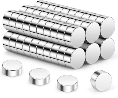 Wukong 8x3mm | 60 Stück Mini Magnete Stark, Kühlschrankmagnete, Neodym Magnete Klein Aber Stark für Büro, 3D Drucker, Modell und DIY-Projekt