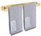 Portasciugamani da bagno, barra porta asciugamani, autoadesivo o montaggio a vite, in acciaio inossidabile, impermeabile e antiruggine, adatto per bagno, camper, cucina (40 cm, oro)