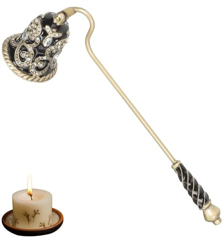 Opaltool Vintage Blume Kerzenlöscher aus Edelstahl | Dochtlöscher für Home Candle Stopper Metall Kerze Docht