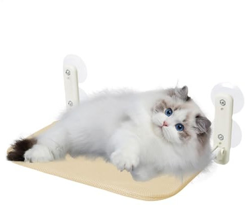 Amaca per gatti – Altalena per gatti | Amaca da appendere alla finestra del gatto | Salvaspazio montata alla finestra | Balcone gatto amaca finestra trespolo per gatti interni (capacità portante 12,5