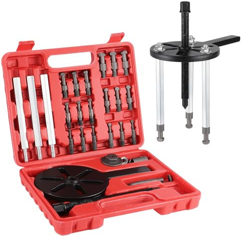 Gueenky 21 In 1 Lagerabzieher Set, 3 Backen Innenlager Abzieher Lager Entfernungswerkzeug Multifunktionales Lagerabzieher