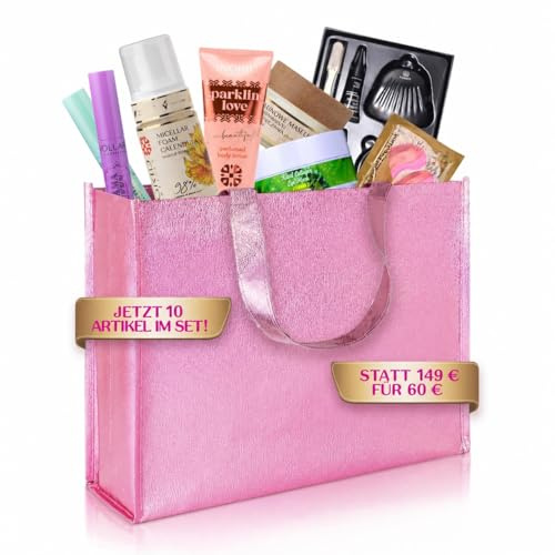 P-Beauty - Gesichtspflege, Körperpflege & Kosmetik - Beauty Box mit 10 luxuriösen Produkten für Haut & Haar - Box für 60€ statt 149€ - hochwertiges Kosmetik Set - Beauty Set für Frauen