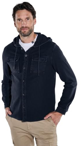 engbers Herren Sweatjacke mit Kapuze, Saphirblau