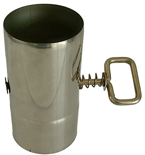 WESIEVYA Outdoor Furnace Chimney Fire Cocktail Mesh Place Room Kettle Flue Double Pipes Water Cube Spark Hose Insulated Decor Hole Electric Radiant Damper Pit Stainless Steel Silver