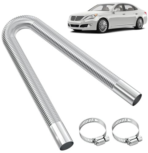 60cm Abgasschlauch 25mm,Abgasschlauch Für Stromerzeuger,Abgasrohr 25mm,Abgasschlauch,Standheizung Abgasrohr,Standheizung Auspuff,Auspuffrohr Standheizung,mit Zwei Edelstahlklammern für Diesel Heizung