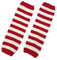 TOPCENT Ringel-Strickstulpen, Stulpen, rot-weiß, Karneval, Einheitsgröße