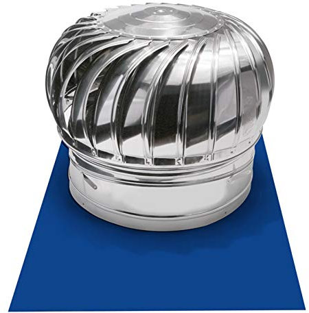 Generisch Drehbarer Lüftungshaubenspinner aus Edelstahl für Schornsteine und Abluftöffnungen. Schornsteinkappen. Schutz vor Regen und Schnee. 150 mm