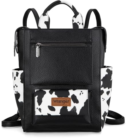 Montana West Wrangler Rucksack für Damen, modischer Damenrucksack, Reißverschluss, Diebstahlschutz, wandelbarer Rucksack mit verstellbarem Riemen