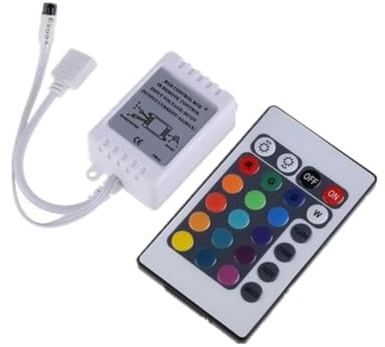 Homoyoyo Rgb LED Controller Mit Ir Fernbedienung Tasten Steuerung Für LED Streifen Für Stimmungsvolle Beleuchtung Zu Hause Partys Und Praktisch